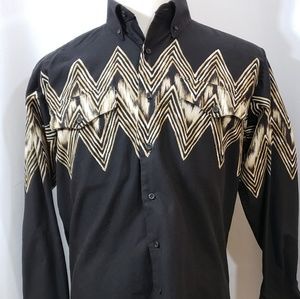 Brooks & Dunn Western Long Sleeve Shirt 16x35